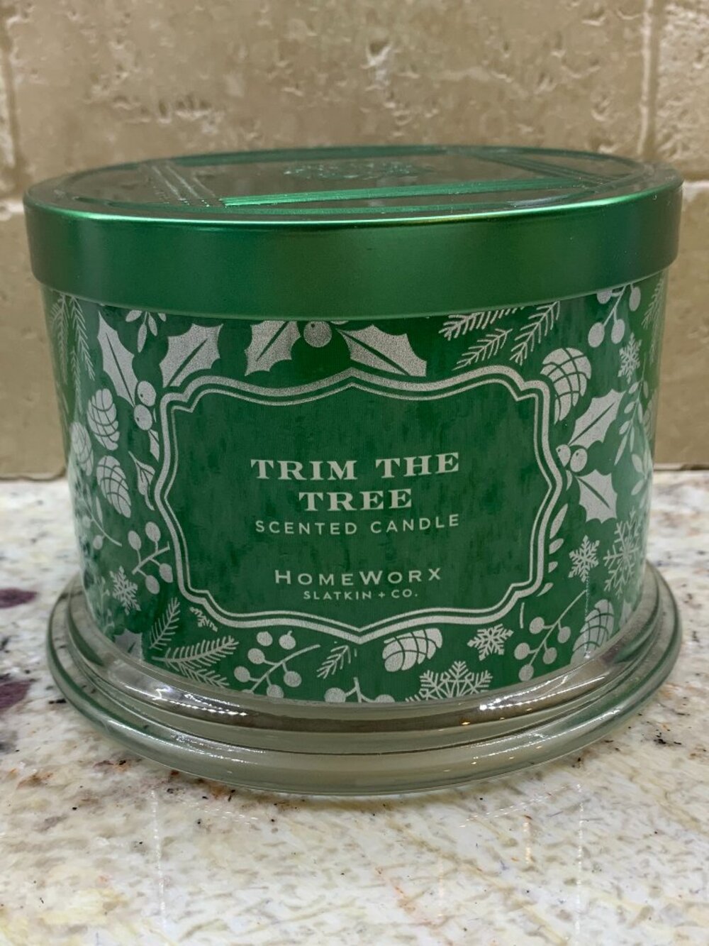 HomeWorx by Harry Slatkin Trim The Tree Scented 3-Wick Candle 14oz